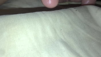 Playing with her cute pussy