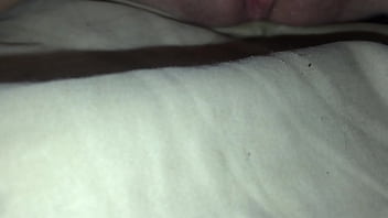 Playing with her cute pussy