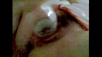 Mexicana metiendose botella