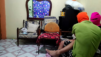 My innocent fat stepdaughter tells me her husband is away and invites me to have delicious sex at her house