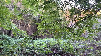 Outdoor forest rough sex and spanking teen girl pussy fucked cummed in my mouth and squirted teaser