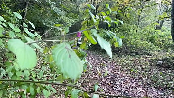 Outdoor forest rough sex and spanking teen girl pussy fucked cummed in my mouth and squirted teaser