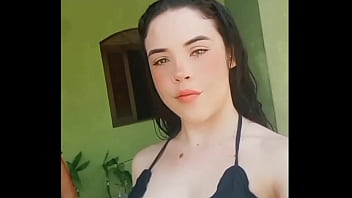 Girl in bikini with big ass