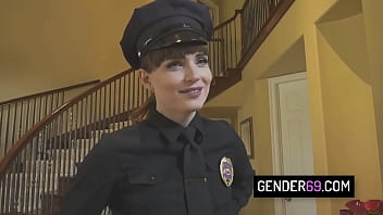 Beautiful Tranny Cop Natalie Mars Gives A Blowjob And Gets Her Ass Analed By A Kinky Guy thumbnail