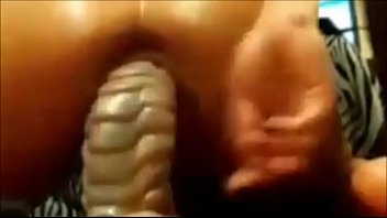 Step sister stretching her ass out with big toy online at