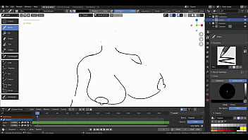 Huge boobs drawing bts