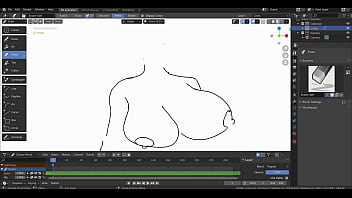 Huge boobs drawing bts