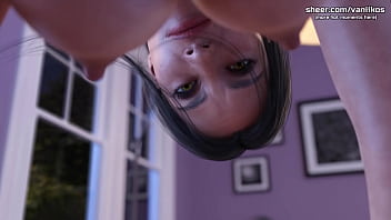 Skinny cheating wife with big tits gives tit job blowjob to stranger boy and lets him creampie her pussy right in front of cuckold husband life in santa county lisc 3d animated ntr porn game