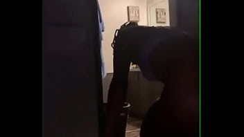 Hot ebony babe fucking black cock