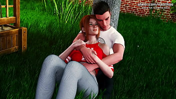 Two 18yo young sluts share one cock public outdoor threesome being a dik episode 10 part #81