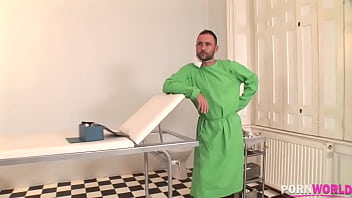 Kinky doctor gapes latina slut yoha's ass and finishes with anal cream pie gp1219