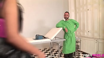 Kinky doctor gapes latina slut yoha's ass and finishes with anal cream pie gp1219