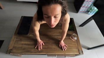 It's so exciting to touch yourself in front of a man to make him hard until he spits his good milk on your little bitch pussy that is so wet that it flows with pleasure