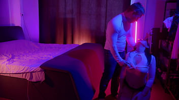 Lecherous Man Piss On Tits His Girl's And Ass To Mouth Fuck Her thumbnail