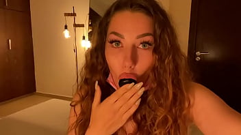 A dildo in the mouth