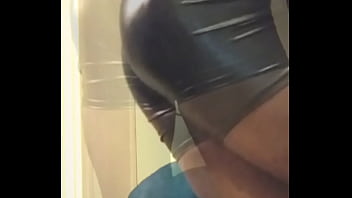 Pvc shorts butt and titplay wank & heavy cum Pvc shorts butt and titplay wank & heavy cum