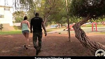 White girl spit roasted by big black cock 25