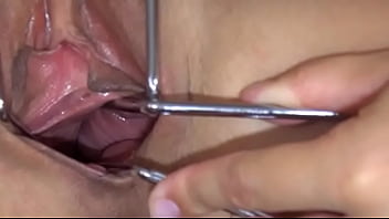 Her cunt hole fully opened and gaped