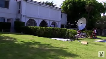 Wonderful cutie having fun at the pool
