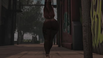Swaying hips in see through tights in public second life