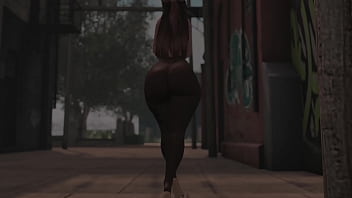 Swaying hips in see through tights in public second life
