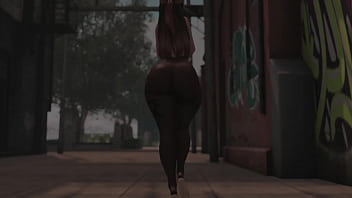 Swaying hips in see through tights in public second life