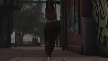 Swaying hips in see through tights in public second life