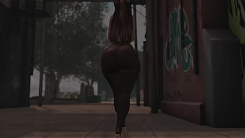 Swaying hips in see through tights in public second life