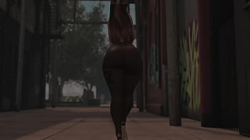 Swaying hips in see through tights in public second life