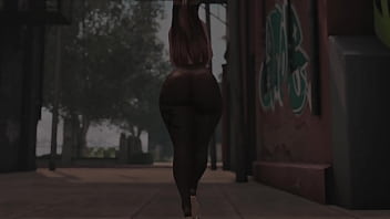 Swaying hips in see through tights in public second life