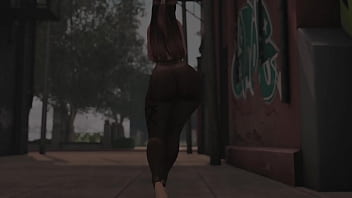 Swaying hips in see through tights in public second life