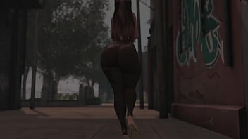 Swaying hips in see through tights in public second life