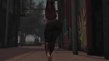 Swaying hips in see through tights in public second life