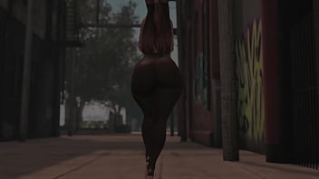 Swaying hips in see through tights in public second life