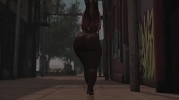 Swaying hips in see through tights in public second life