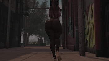 Swaying hips in see through tights in public second life