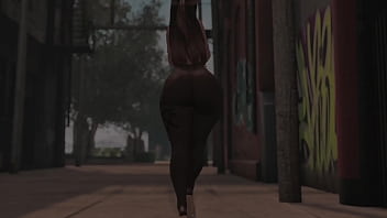 Swaying hips in see through tights in public second life