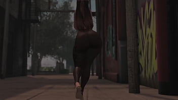 Swaying hips in see through tights in public second life