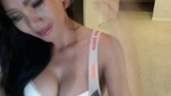 Sexy asian milf busty on webcam