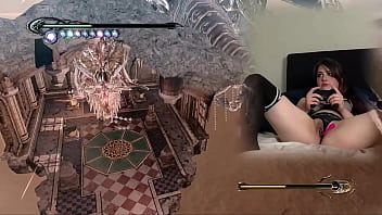 Lovense connected gaming sexy bimbo plays bayonetta episode 4