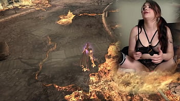 Lovense connected gaming sexy bimbo plays bayonetta episode 4