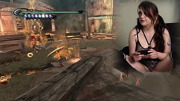 Lovense connected gaming sexy bimbo plays bayonetta episode 4