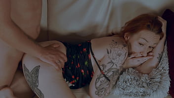 Watching Tv With Redhead Stepmom Turns Into Hardcore Pussy Pounding On The Couch thumbnail