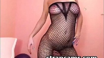 Big tit teen dildo riding