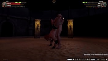 Velkor vs evianne nf3d mixed kinky combat maledom arena