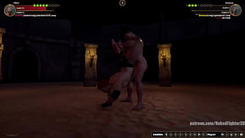 Velkor vs evianne nf3d mixed kinky combat maledom arena