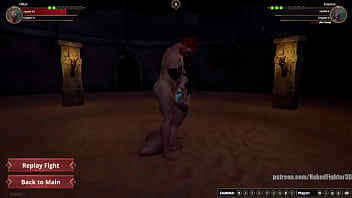 Velkor vs evianne nf3d mixed kinky combat maledom arena