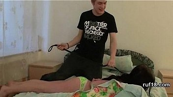 Bondage and sex with flexible teen girl