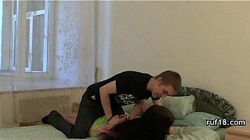 Bondage and sex with flexible teen girl