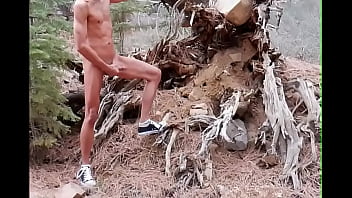 Wanking By The Fallen Tree Root thumbnail